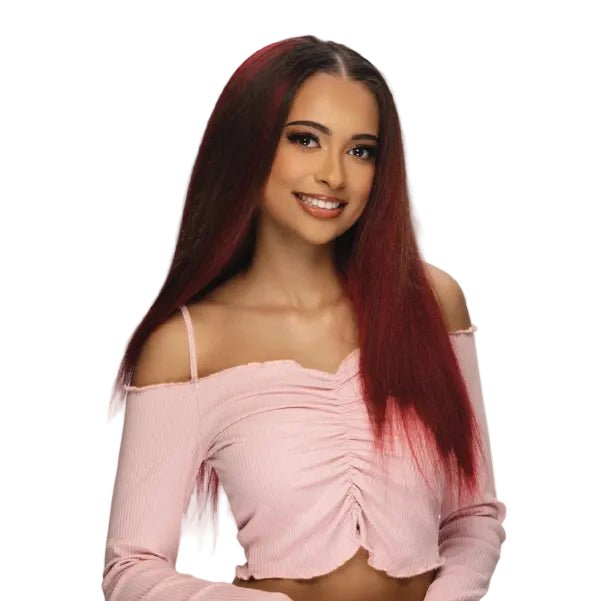 23” YAKI STRAIGHT HEAD BAND, V-PART WIG By Amore Mio - Especially Yours
