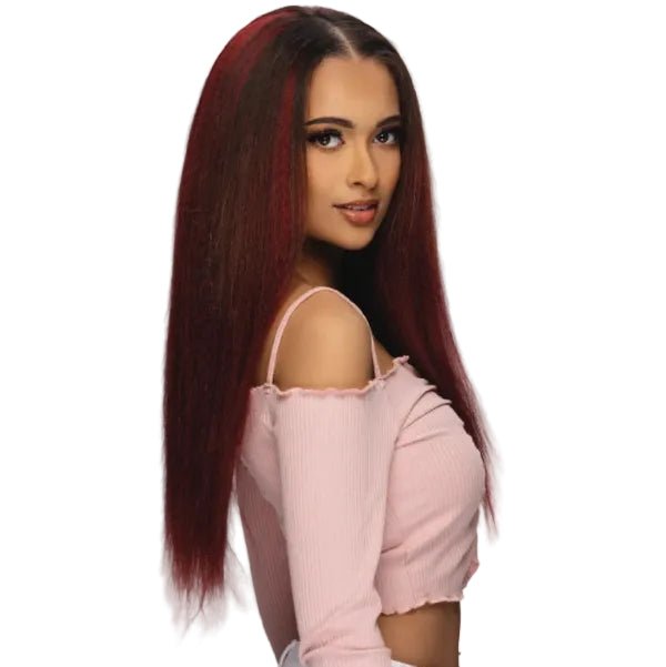 23” YAKI STRAIGHT HEAD BAND, V-PART WIG By Amore Mio - Especially Yours