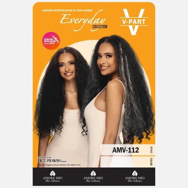 26” LOOSE BURMESE CURLY V-PART WIG By Amore Mio - Especially Yours