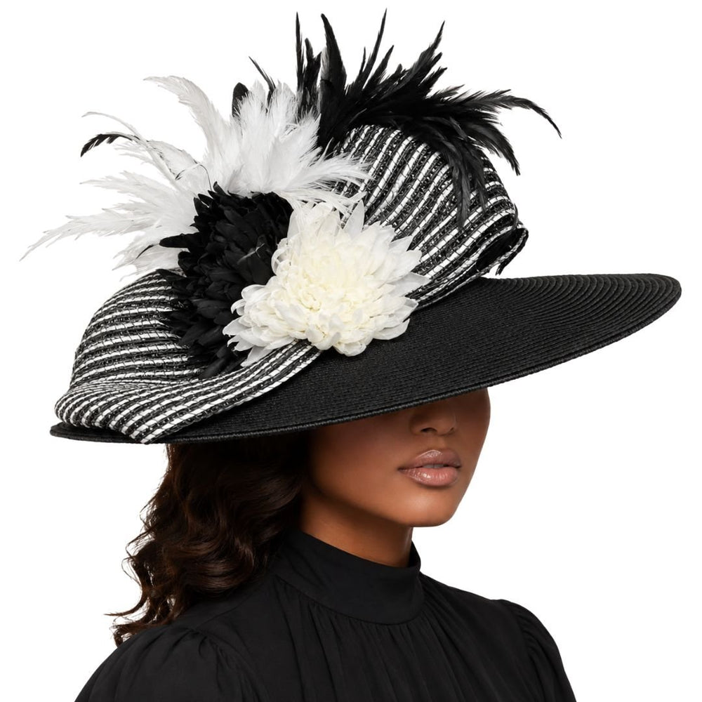 Monet Floral Wide Brim Church Hat - Whittall & Shon - Especially Yours