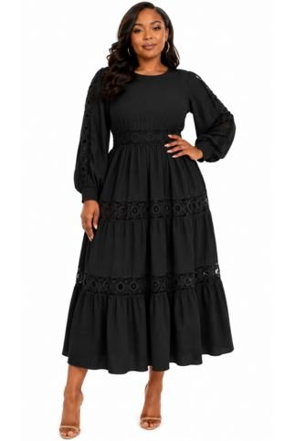 Enchanted Meadows Tiered Midi Dress - 83017 - Especially Yours
