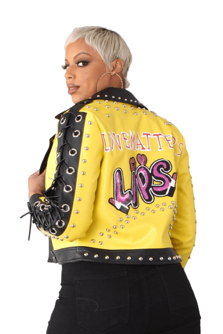 Leather Graffiti Jacket - 81778 - Especially Yours