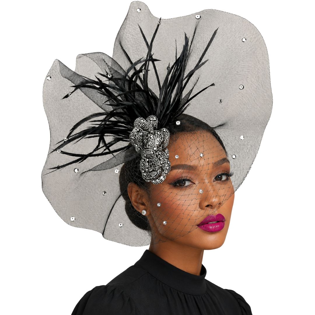 Radiance Illusion Fan Fascinator Headband - Whittall & Shon - Especially Yours