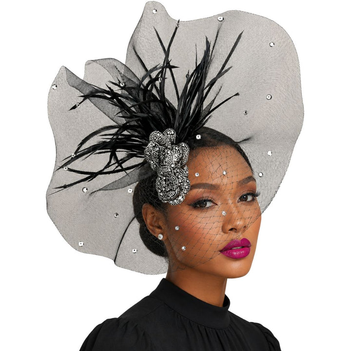 Radiance Illusion Fan Fascinator Headband - Whittall & Shon - Especially Yours