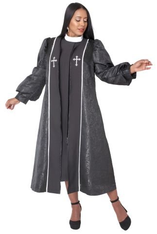 Plus size Two - Piece Brocade Clergy Robe – 41071W - Especially Yours