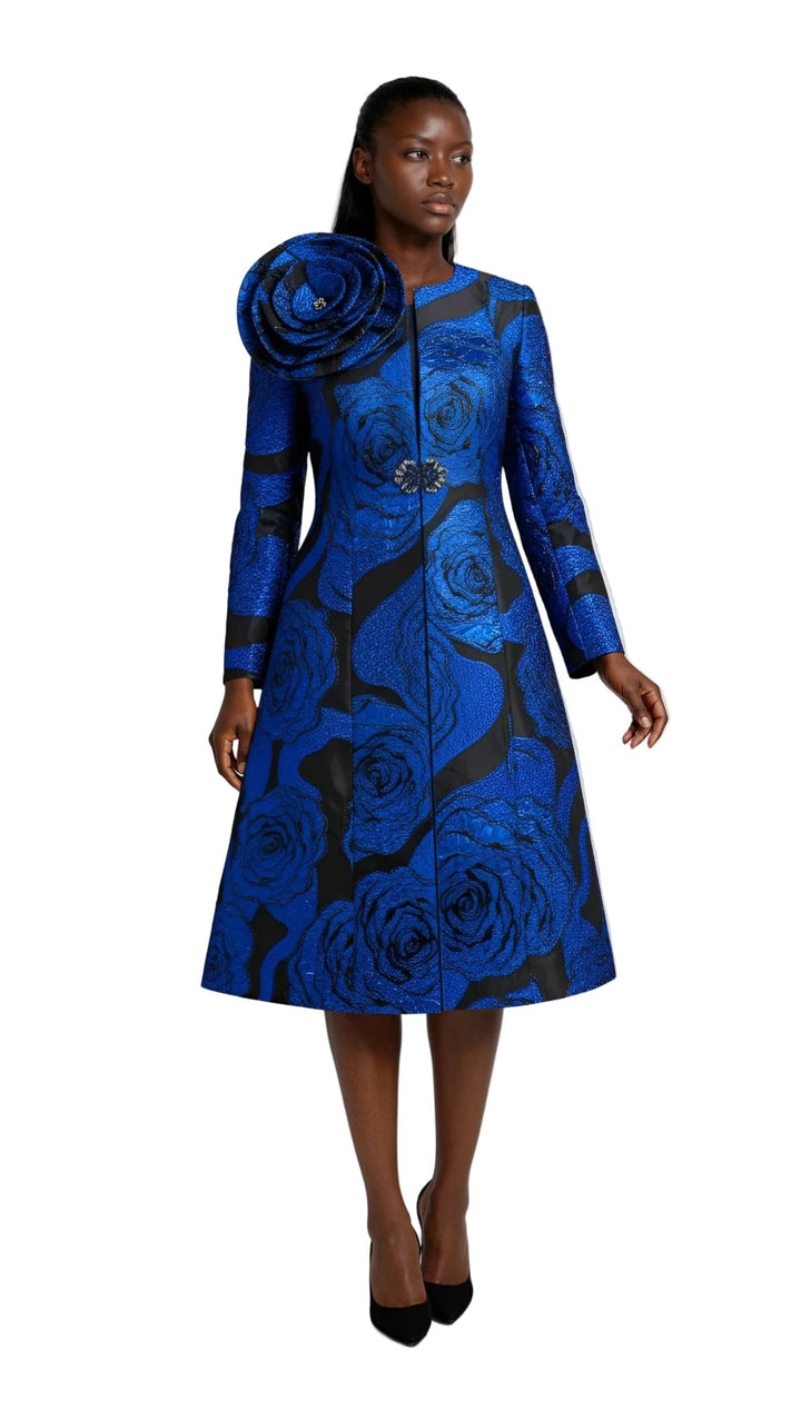 Elegant Brocade Dress with Matching Jackets - 4859 - Especially Yours
