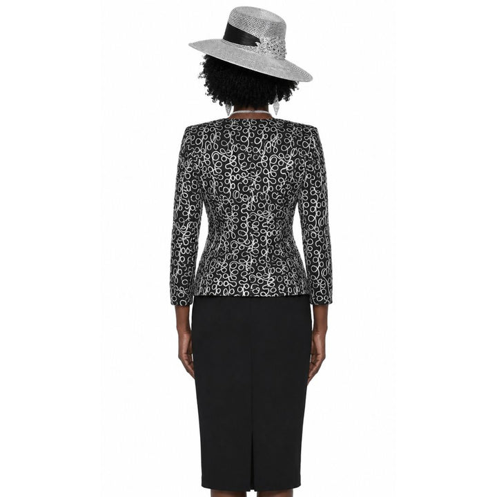 Scroll - Embroidered Jacket & Sheath Set by Lily & Taylor - Especially Yours