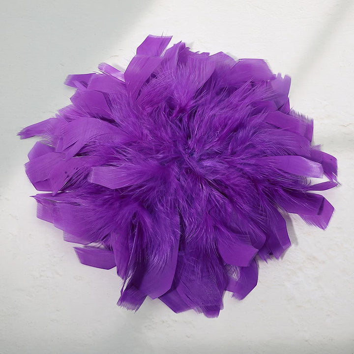 Oversized Feather Flower Hair Clip Pin Brooch BR07