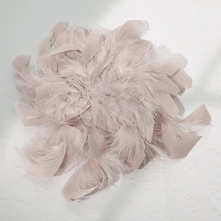 Oversized Feather Flower Hair Clip Pin Brooch BR07