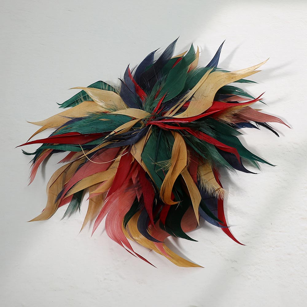 Oversized Feather Flower Hair Clip Pin Brooch BR07