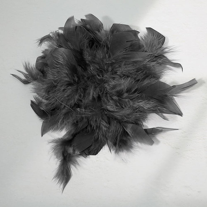 Oversized Feather Flower Hair Clip Pin Brooch BR07