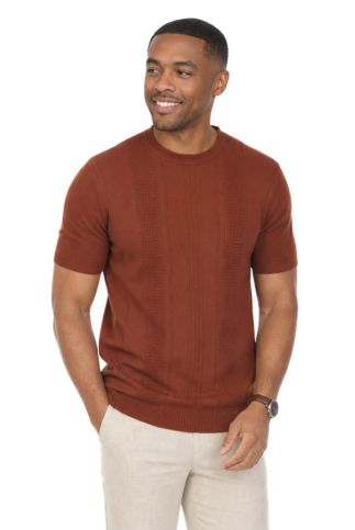Men's Stylish Premium Knit Textured T-Shirt - Especially Yours