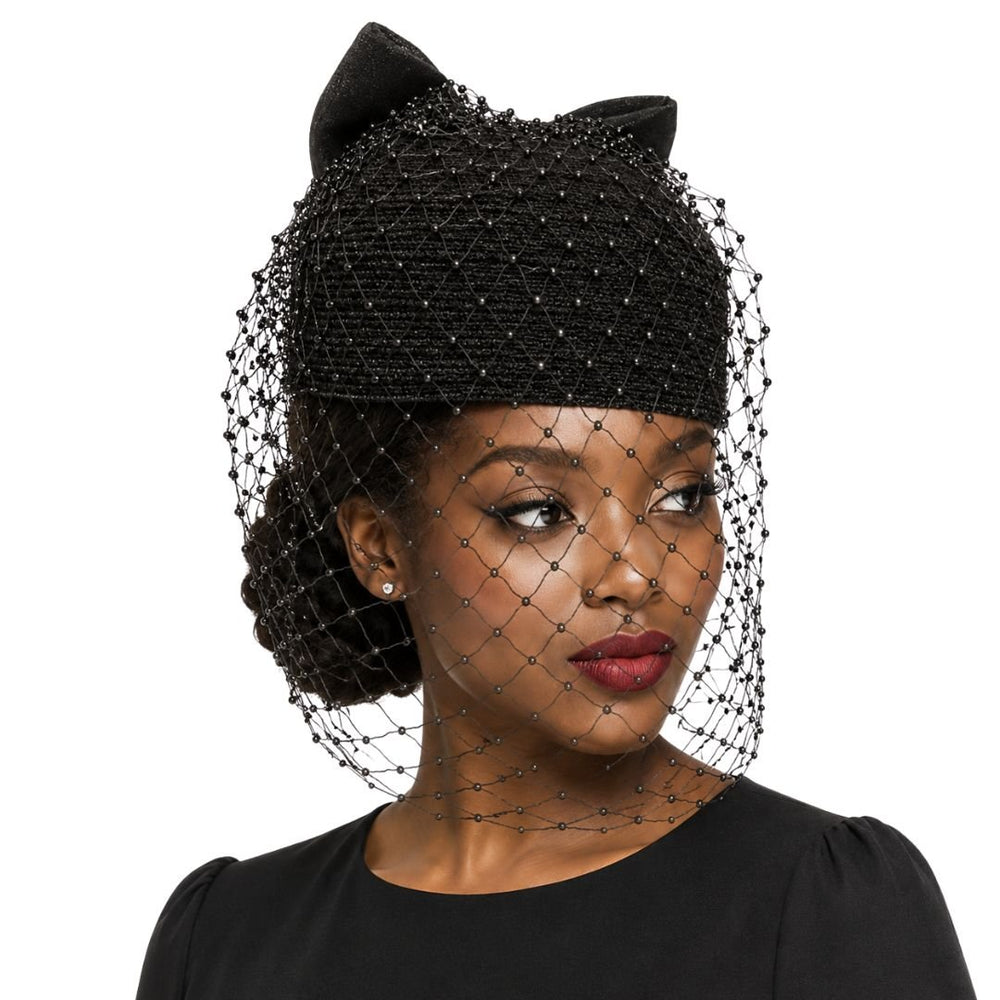Genie Crystal Veil Bubble Cap Church Hat - Whittall & Shon - Especially Yours