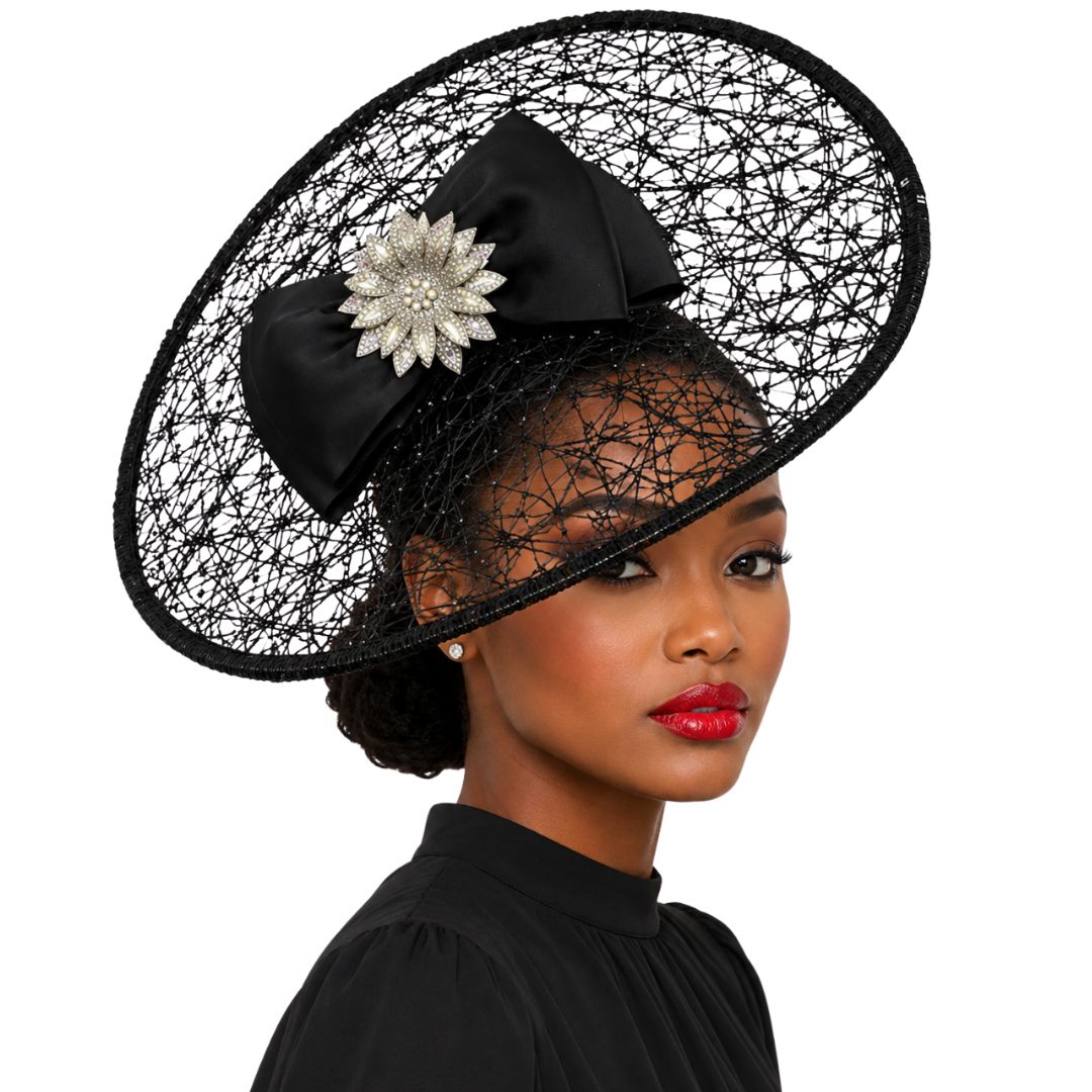 Nebula Crystal Disc Fascinator Hat - Whittall & Shon