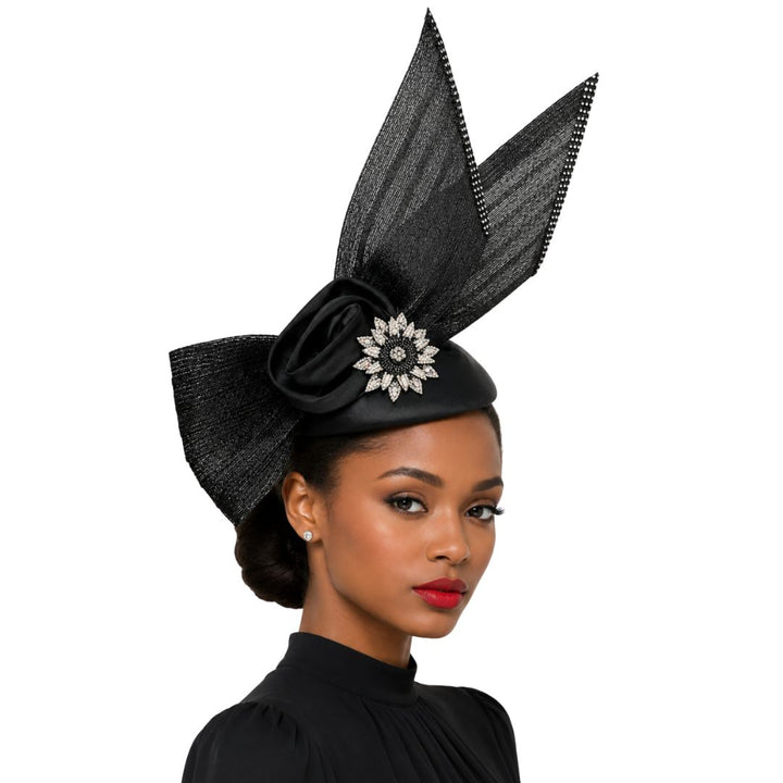 Shauna Arrow Bow Fascinator Cap - Whittall & Shon
