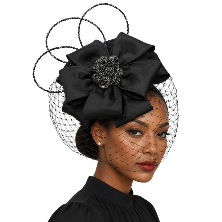 Lourdes Crystal Loop Juliet Cap Fascinator - Whittall & Shon - Especially Yours