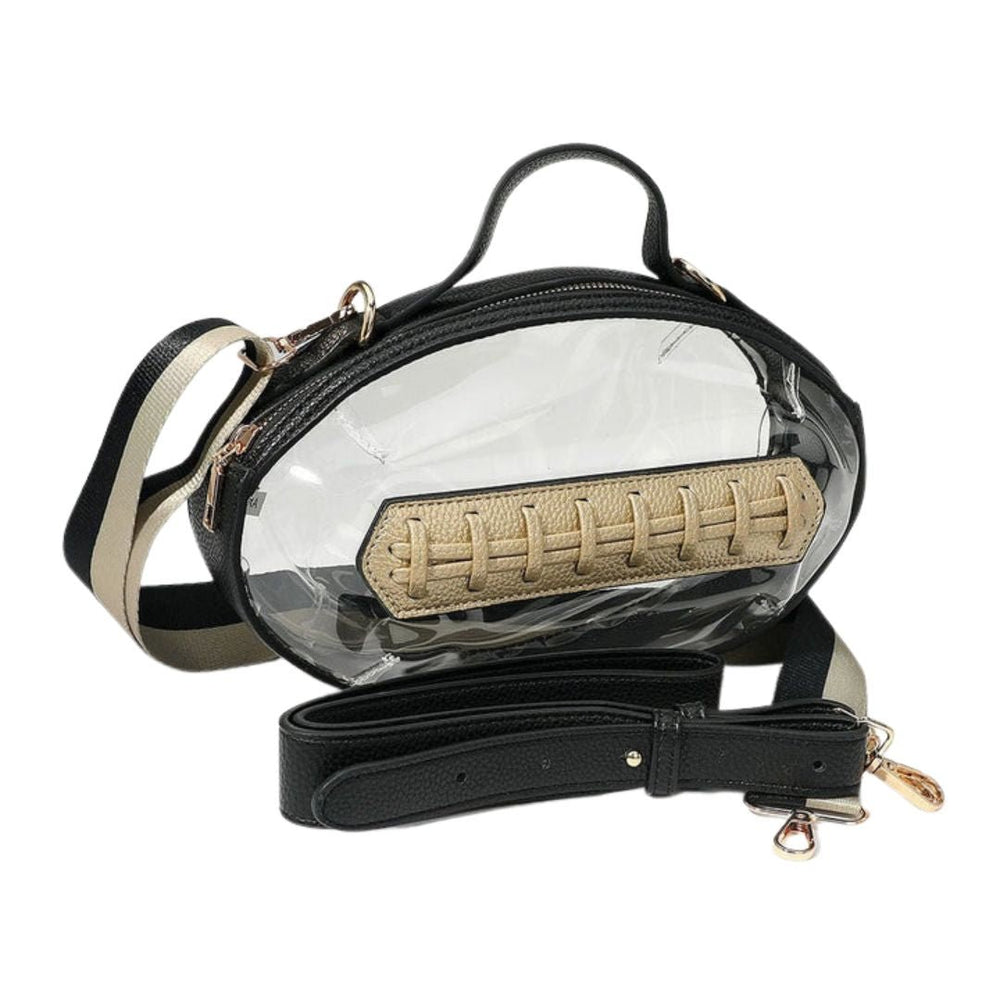 Football Shaped Transparent Crossbody Bag - Especially Yours