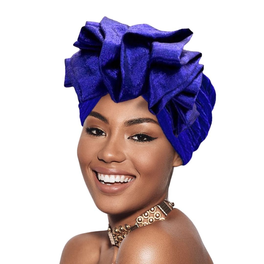 Ruffled Statement Turban Hair Wrap - Especially Yours