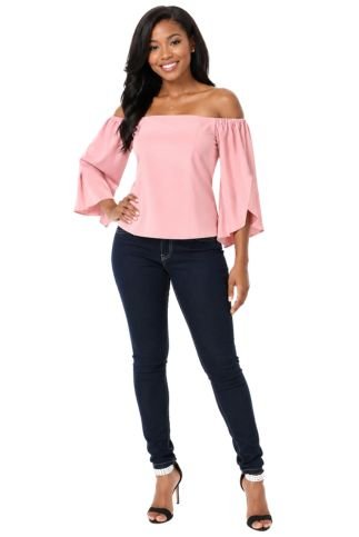 Ruffled Off Shoulder Blouse 81539