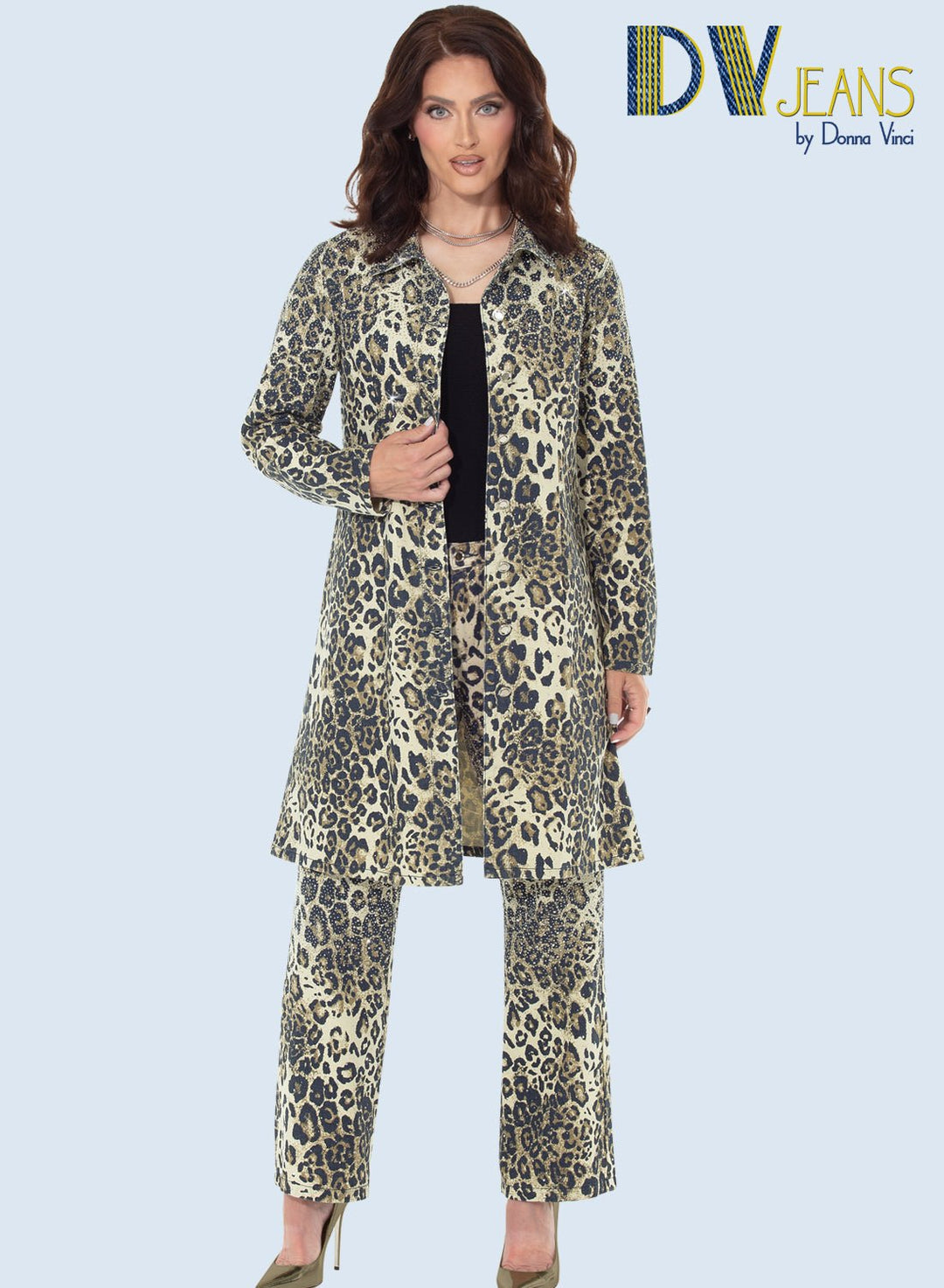 Donna Vinci Jeans, Style 8503 - 2pc. Jacket & Pant Set - Especially Yours