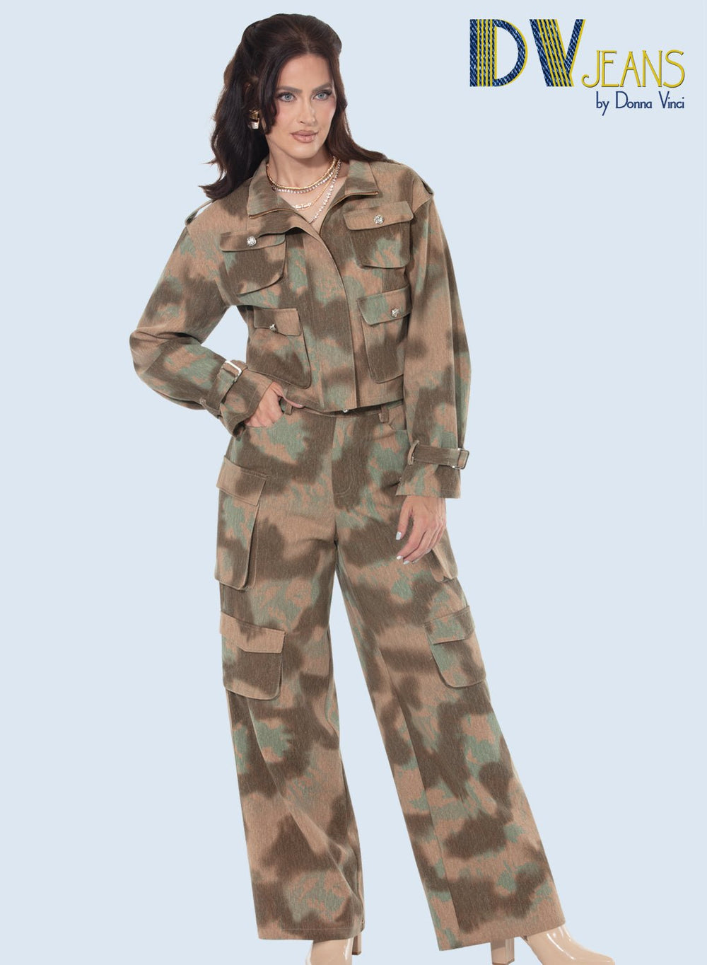 Donna Vinci Jeans, Style 8510 - 2pc. Jacket & Pant Set - Especially Yours