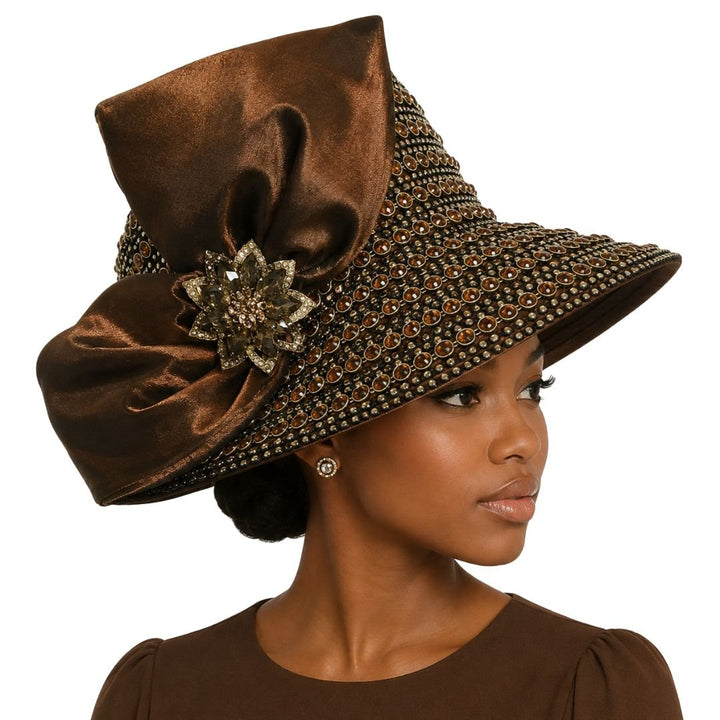 Faberge Crystal Jewel Bucket Church Hat - Whittall & Shon - Especially Yours