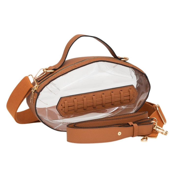 Football Shaped Transparent Crossbody Bag - Especially Yours