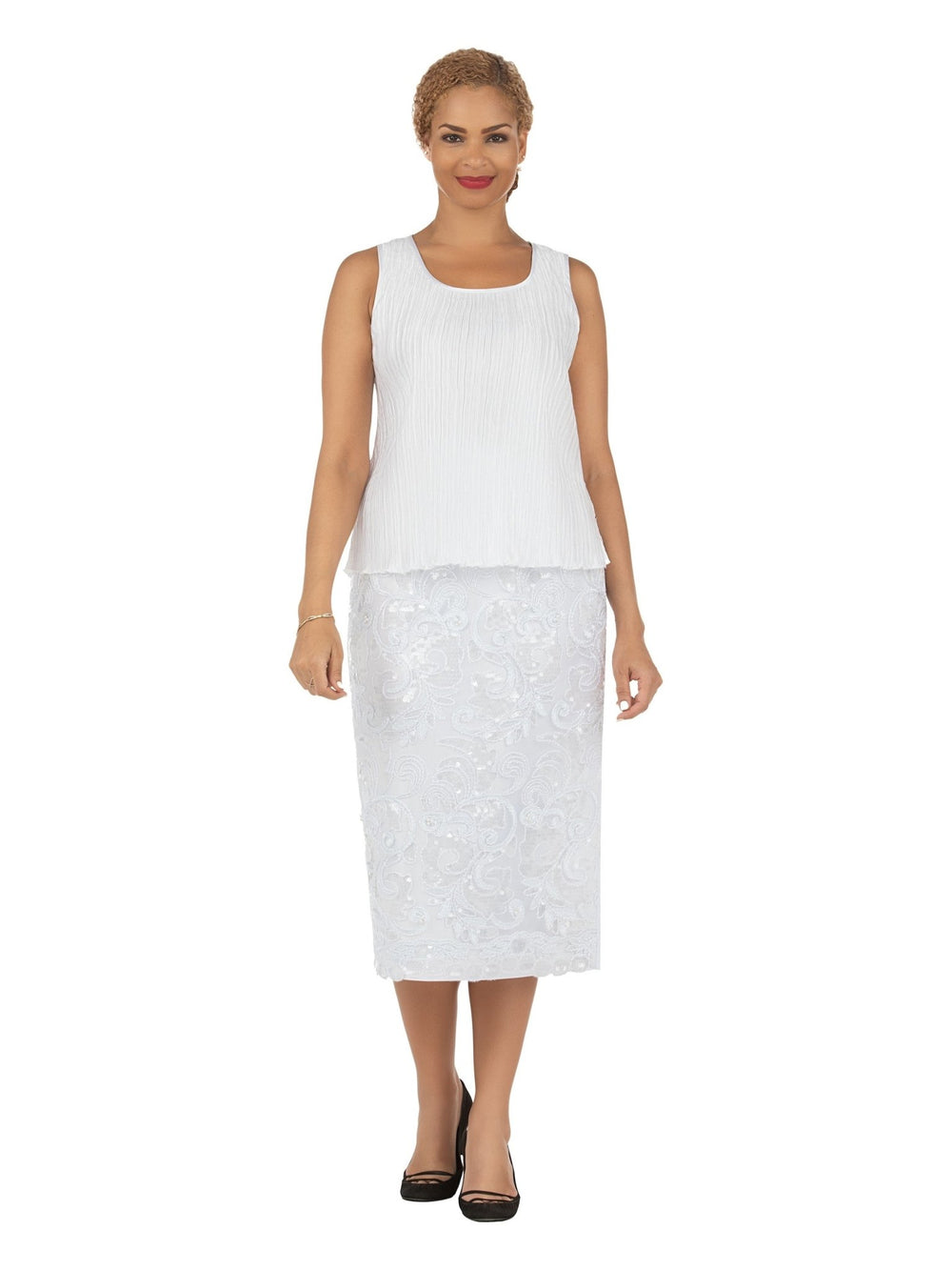 Vertical Pleats Satin Camisole - Especially Yours