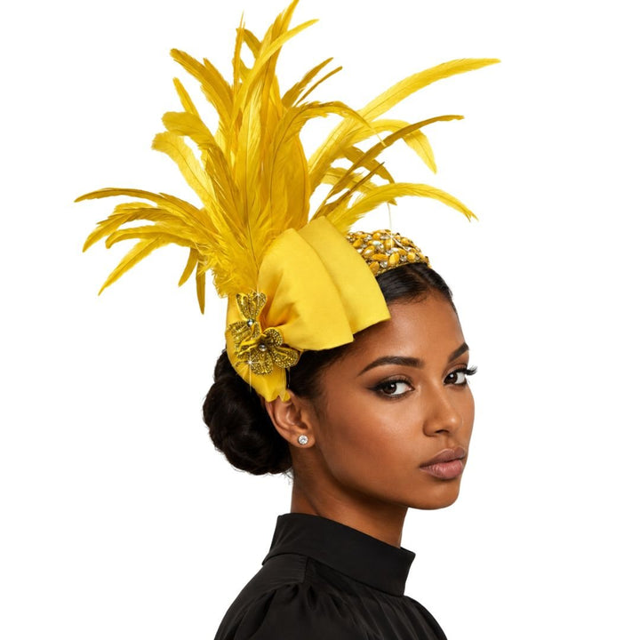Cockatoo Feather Juliet Cap Fascinator - Whittall & Shon - Especially Yours