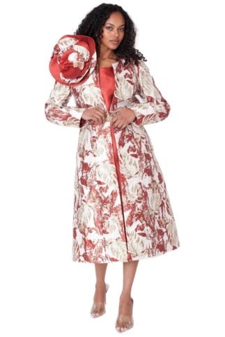 Elegant Brocade Dress with Matching Jackets - 4859 - Especially Yours