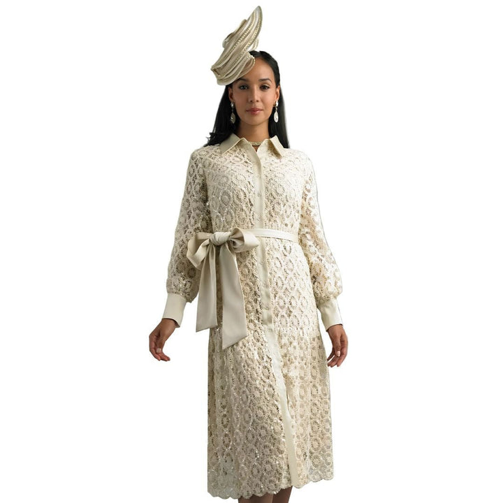 Pink Sequin Lace Shirtdress by Lily & Taylor - Especially Yours