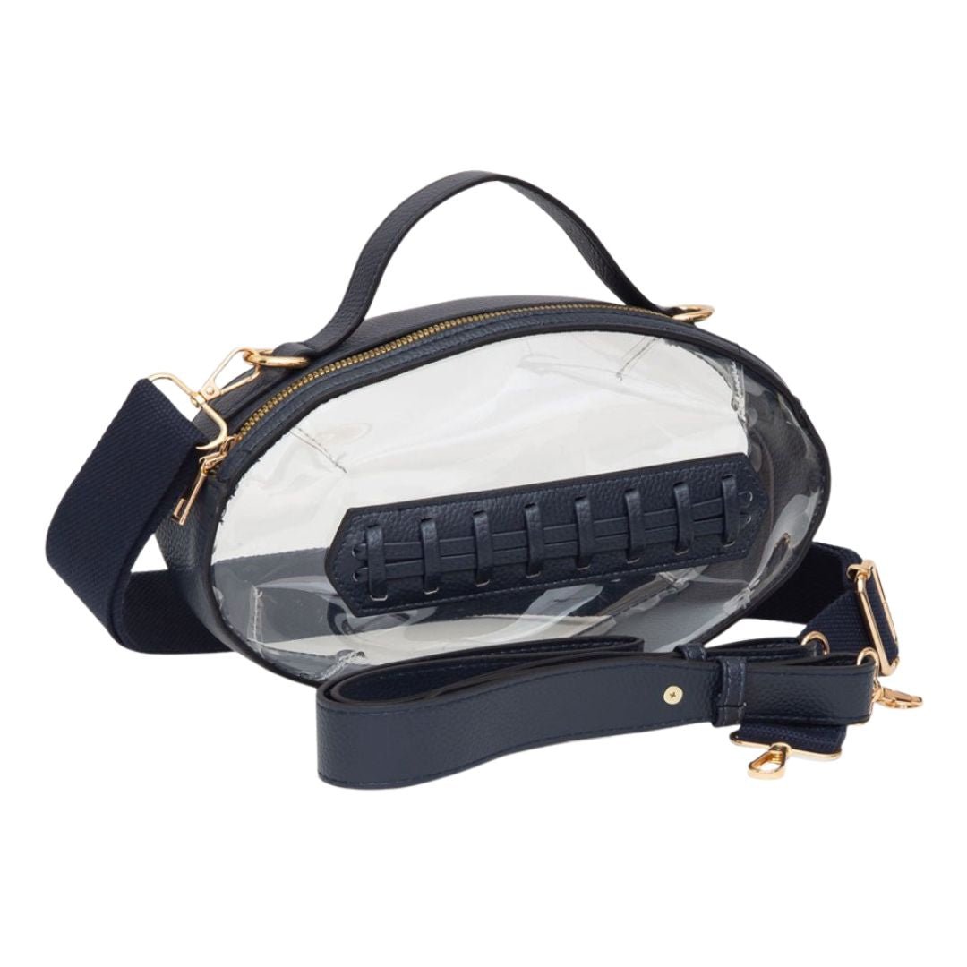 Football Shaped Transparent Crossbody Bag - Especially Yours
