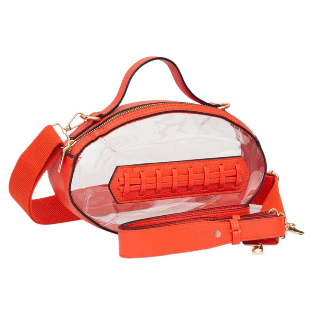 Football Shaped Transparent Crossbody Bag - Especially Yours