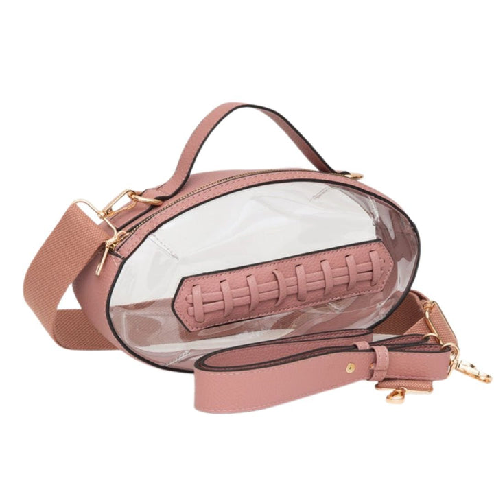 Football Shaped Transparent Crossbody Bag - Especially Yours