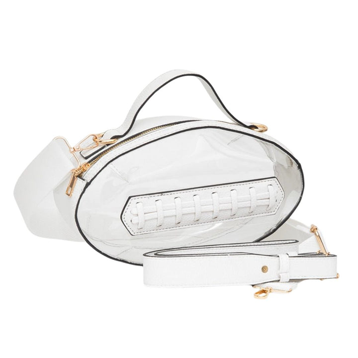 Football Shaped Transparent Crossbody Bag