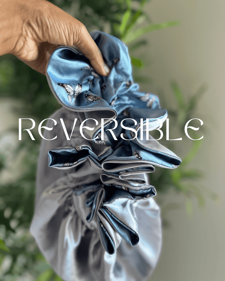 Pretty Blue All Satin Bonnet - Especially Yours