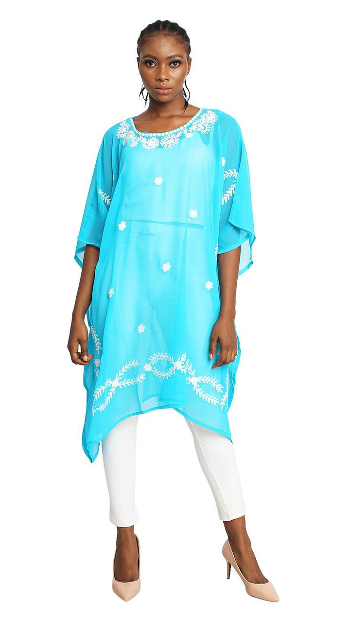 Flurry Of Fleurs Embroidered Tunic by Sante - Especially Yours