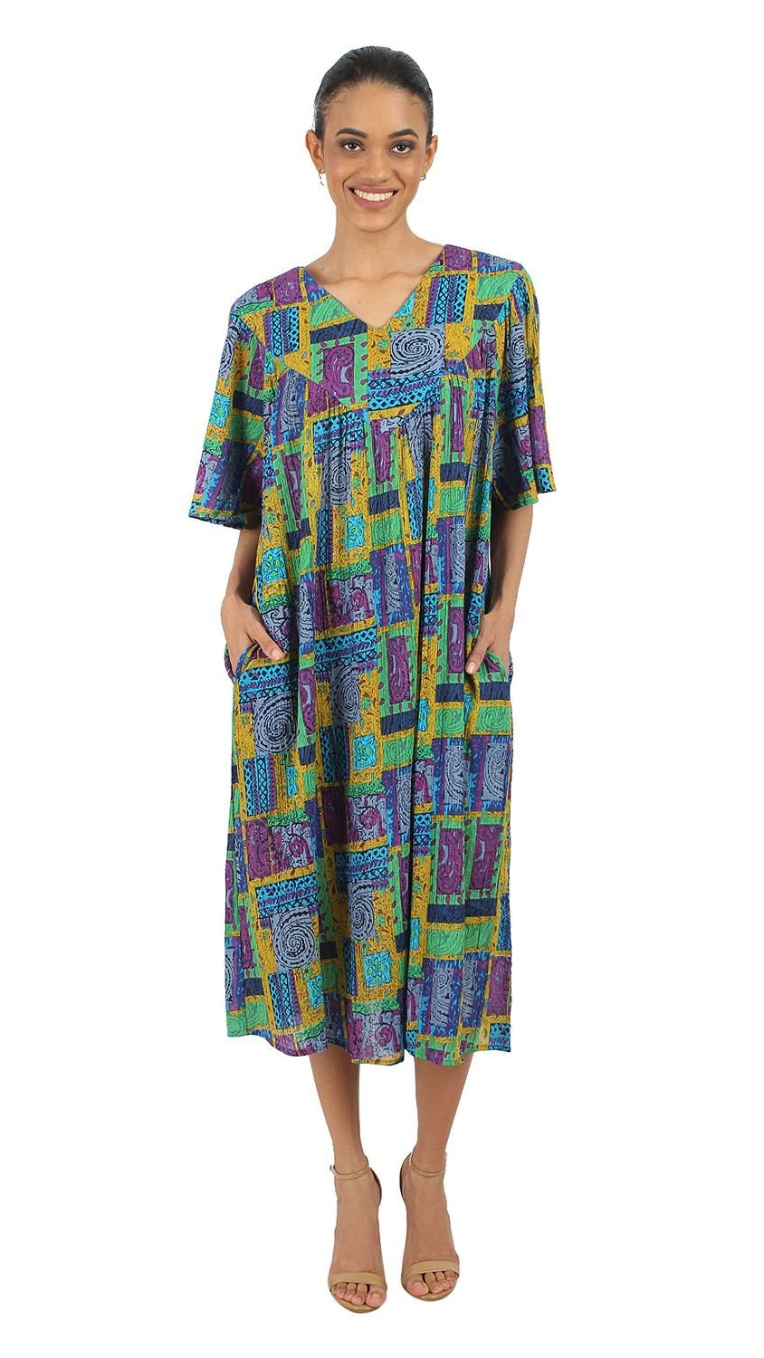 patio dresses Contrast Lace-Print Dress B&W This midi beauty features delicate thin straps that let your shoulders breathe while the flowing silhouette keeps things breezy and chic Go Softly Patio Dress Sz
