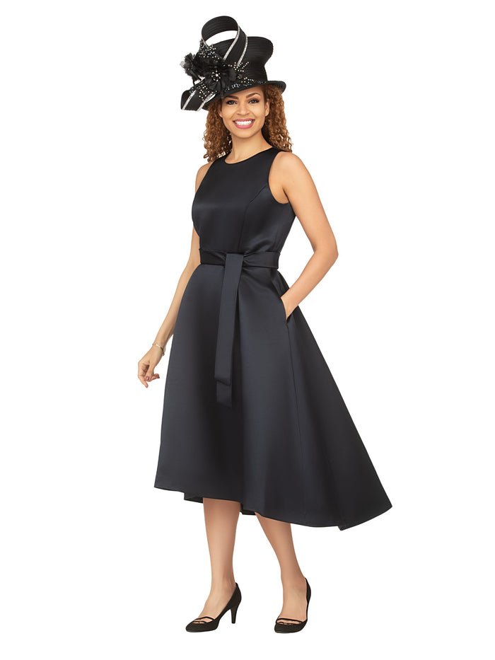 Sleeveless Full Flare Hi-Lo Drs w/ Styling Belt - Especially Yours