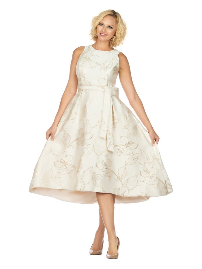 Sleeveless Full Flare Hi-Lo Drs w/ Styling Belt - Especially Yours