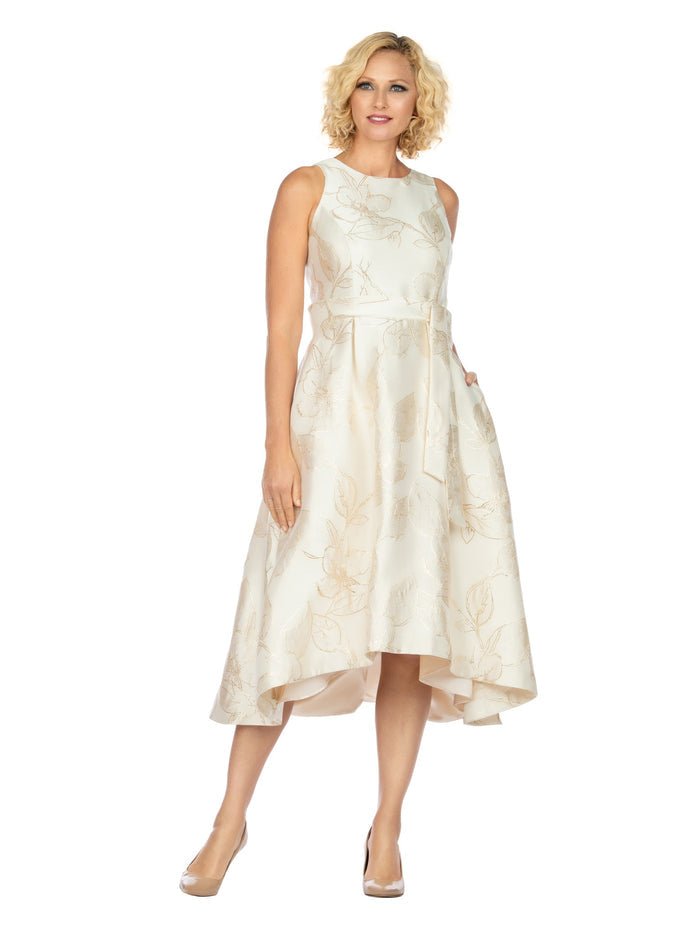 Sleeveless Full Flare Hi-Lo Drs w/ Styling Belt - Especially Yours