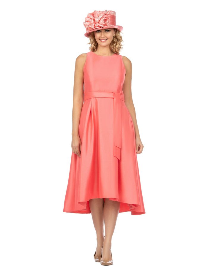 Sleeveless Full Flare Hi-Lo Drs w/ Styling Belt - Especially Yours