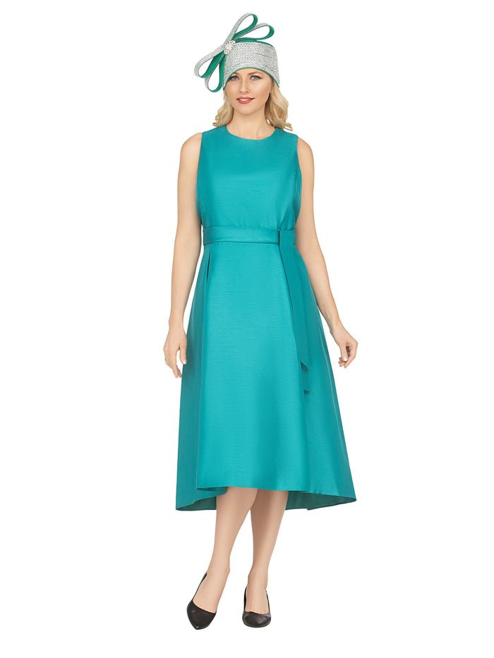Sleeveless Full Flare Hi-Lo Drs w/ Styling Belt - Especially Yours