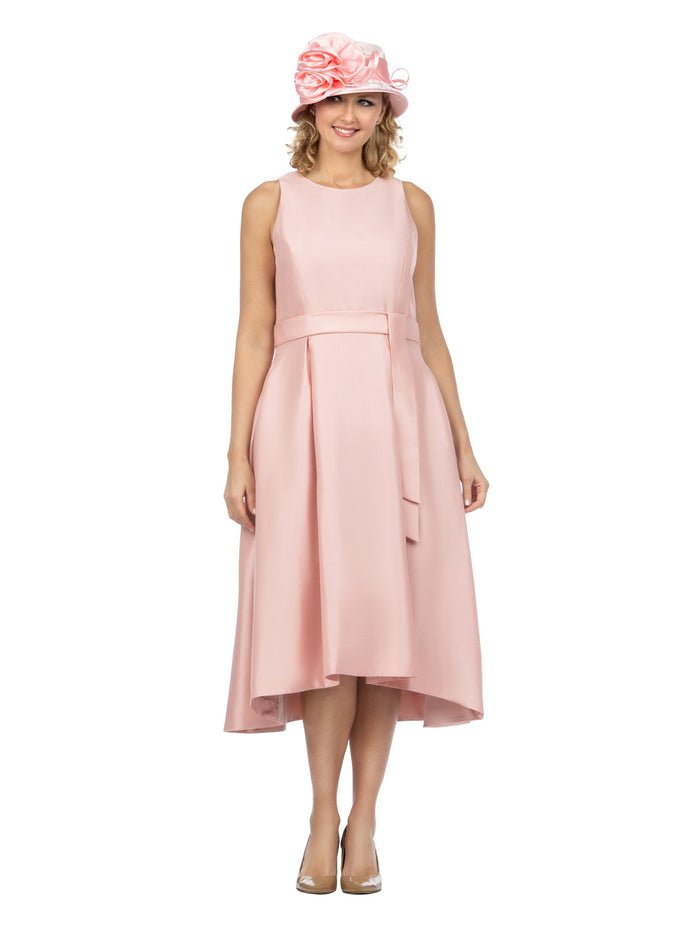 Sleeveless Full Flare Hi-Lo Drs w/ Styling Belt - Especially Yours