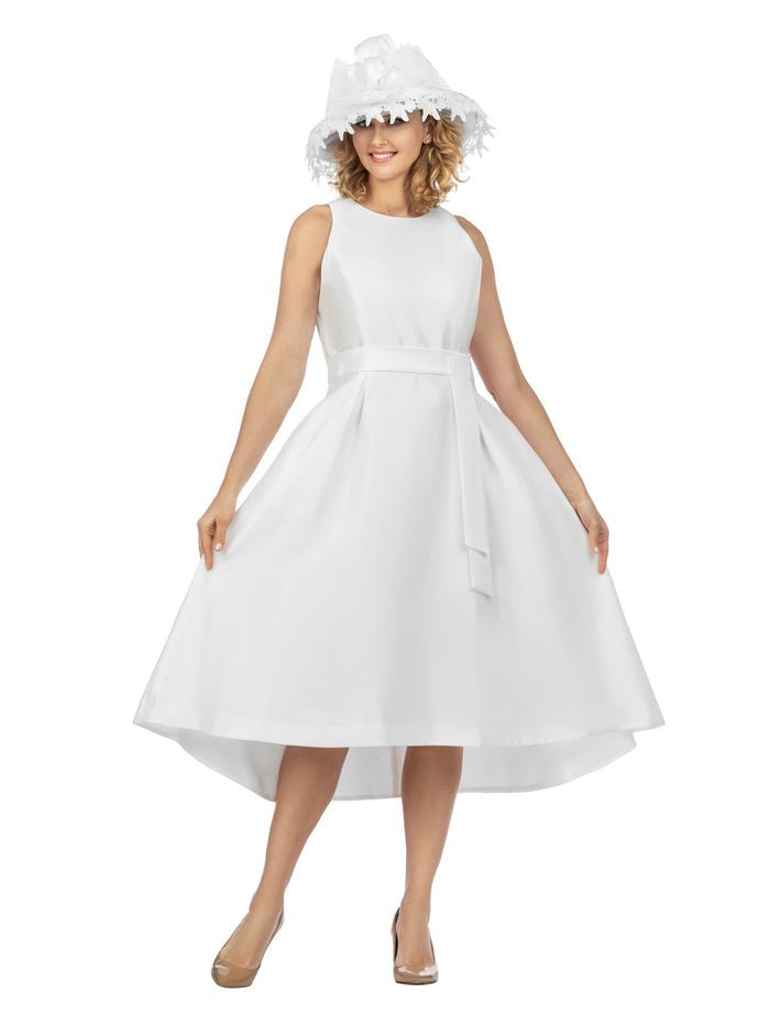 Sleeveless Full Flare Hi-Lo Drs w/ Styling Belt - Especially Yours