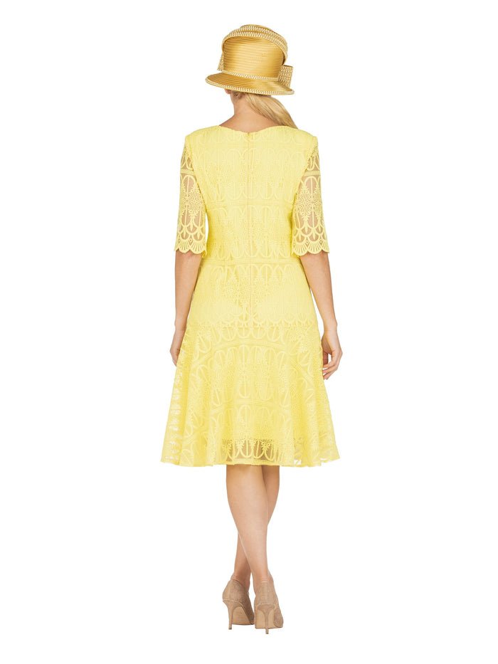 1pc Embroidery Lux Lace Pleated Flare Dress - Especially Yours