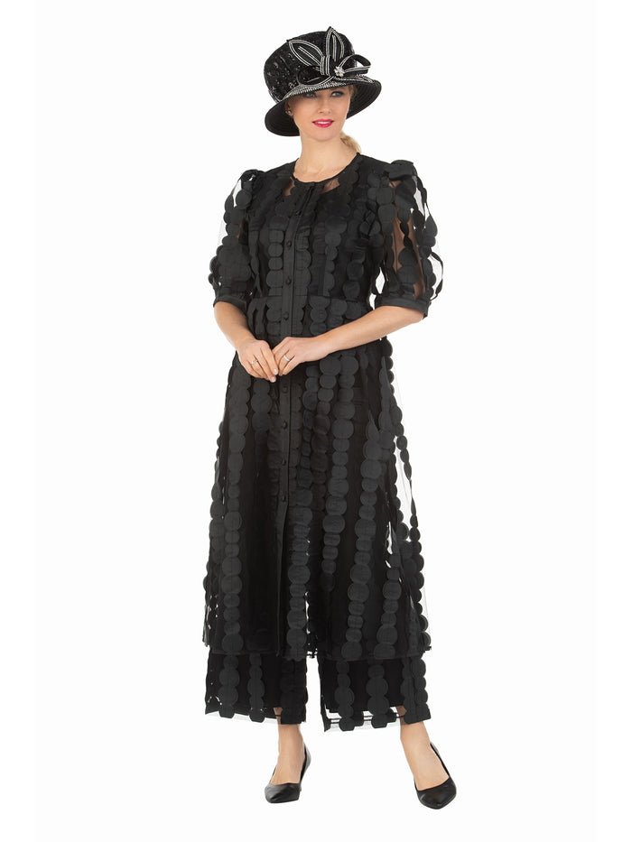 3pc Sheer Long Jkt, Cami+Pants Set - Especially Yours