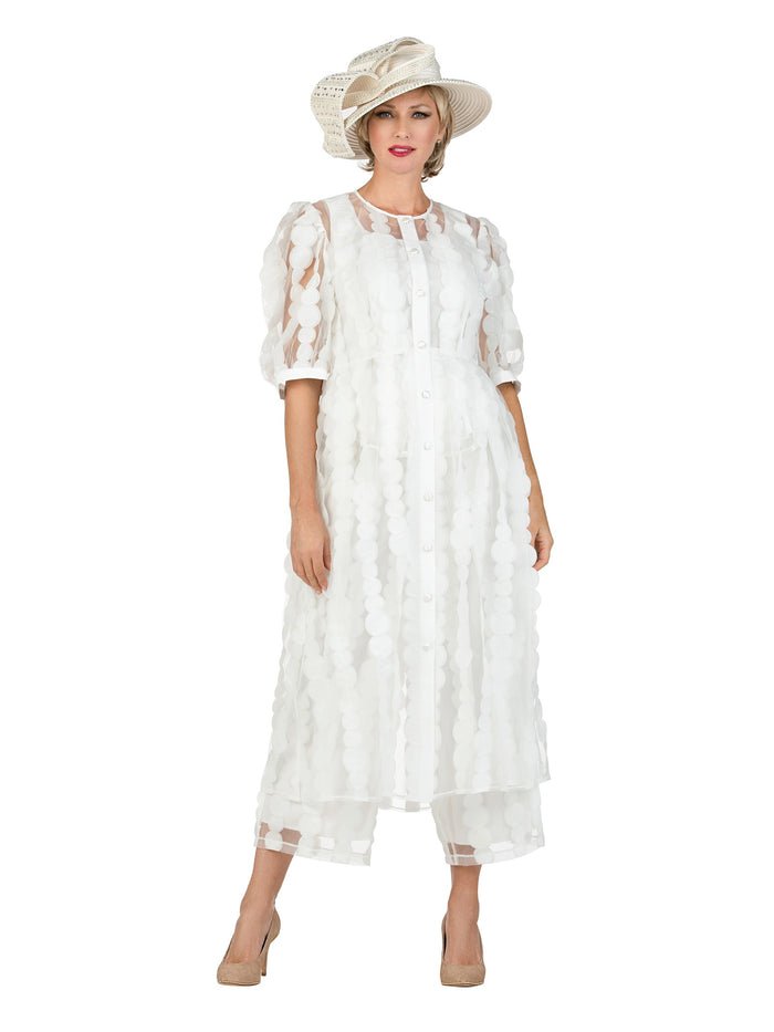 3pc Sheer Long Jkt, Cami+Pants Set - Especially Yours