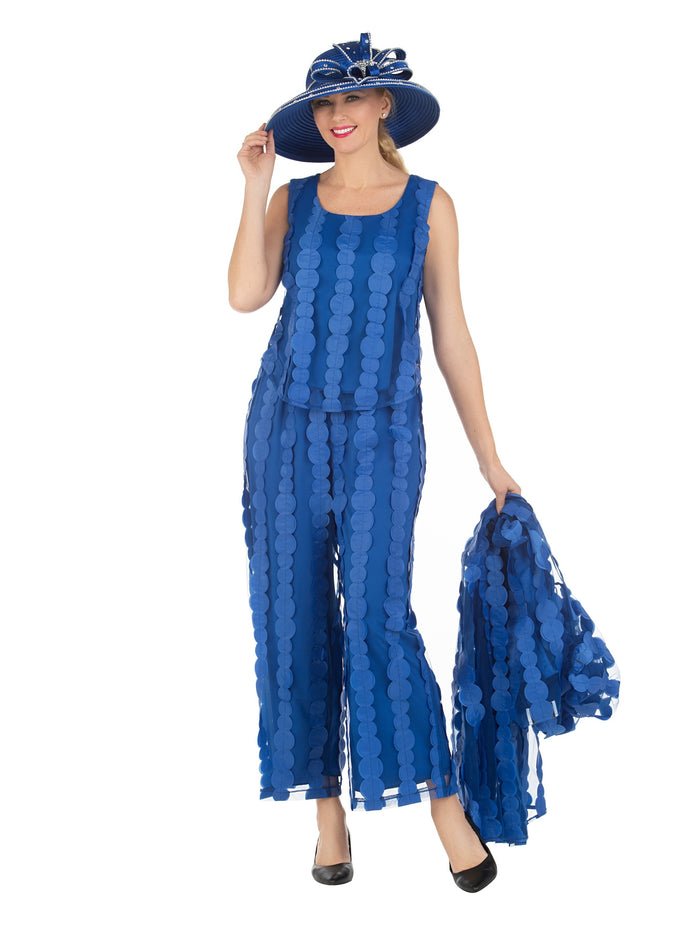 3pc Sheer Long Jkt, Cami+Pants Set - Especially Yours