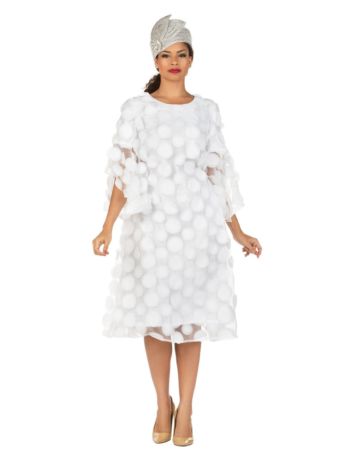 Bell Slv A - line Drs w/ Circular Petals Decor - Plus - Especially Yours